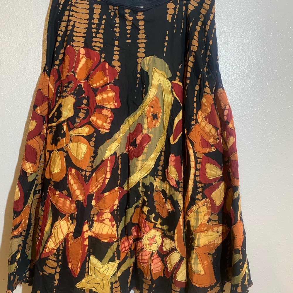 Chico's Black Cotton Skirt